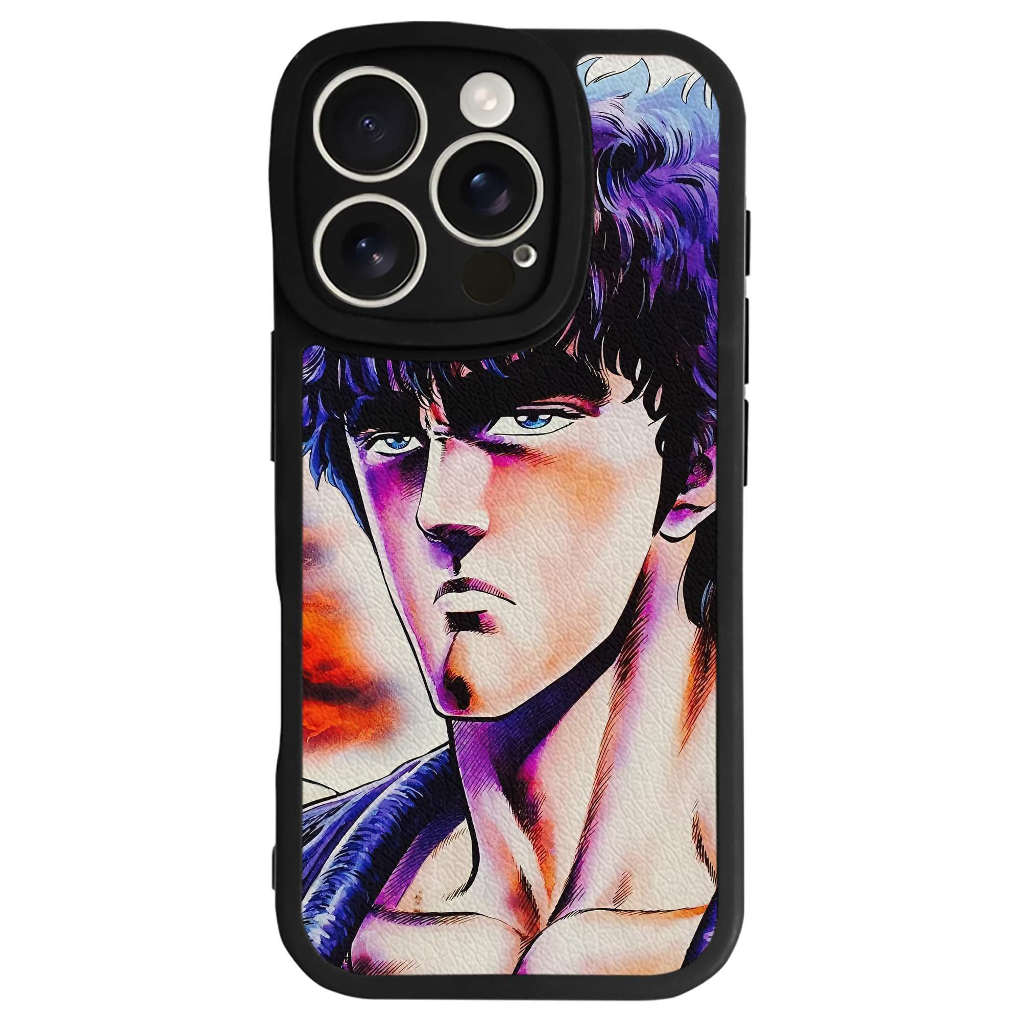 （画像用） 北斗の拳 Fist of the North Star 【iPhone 16シリーズ対応】シリコンスマホケース（レザー調） 材質：シリコン